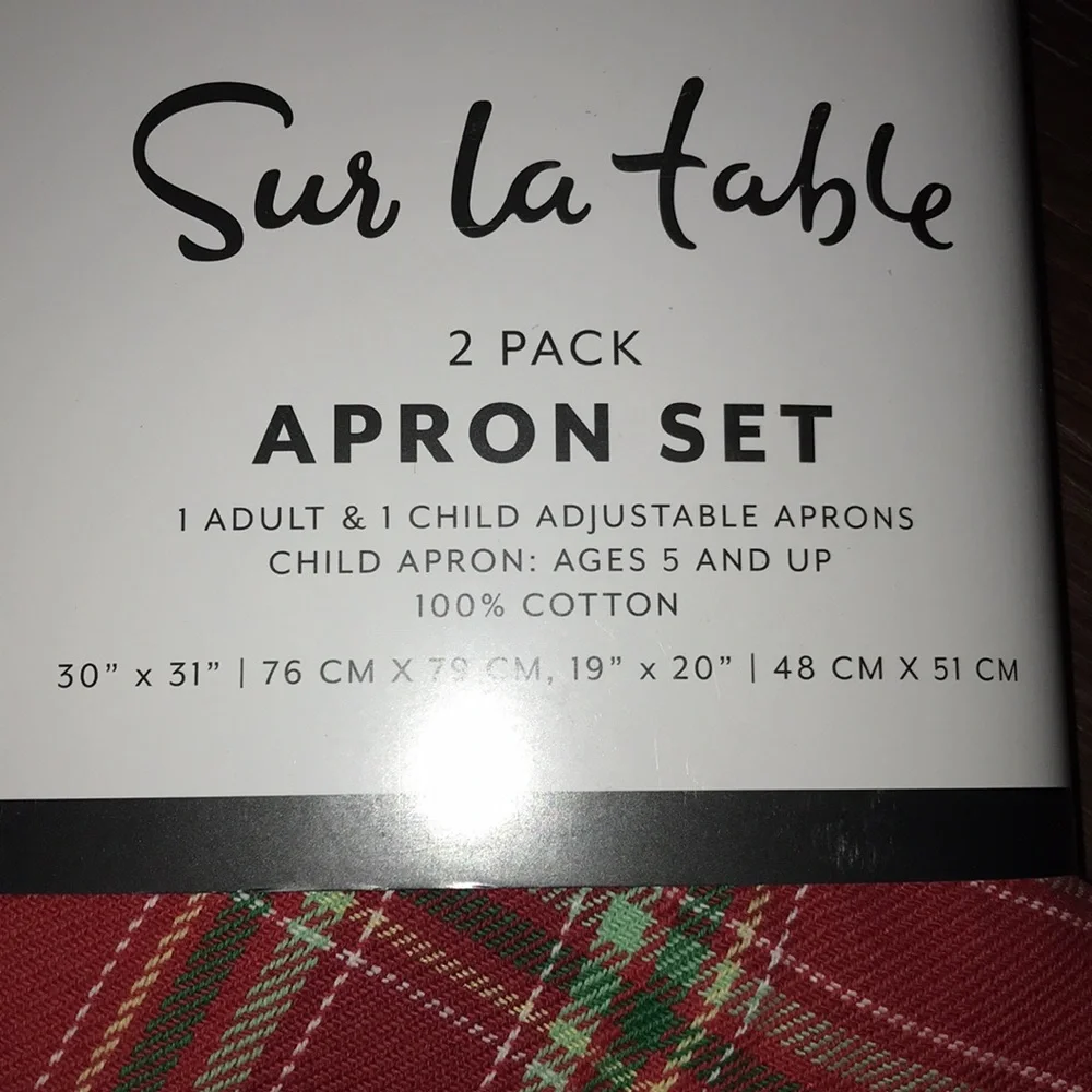 Sur La Table Parent & Me Matching Striped Aprons Brand New With Tags